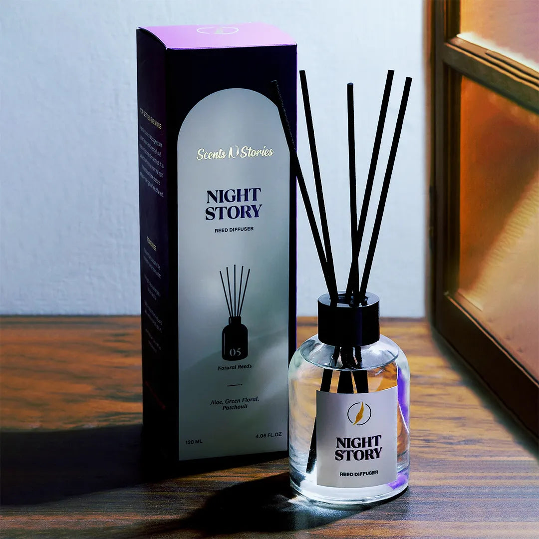 night story reed diffuser by scents n stories